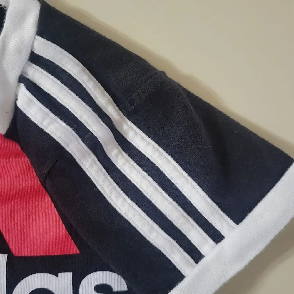 Adidas Black and Red Short Length Baby Romper